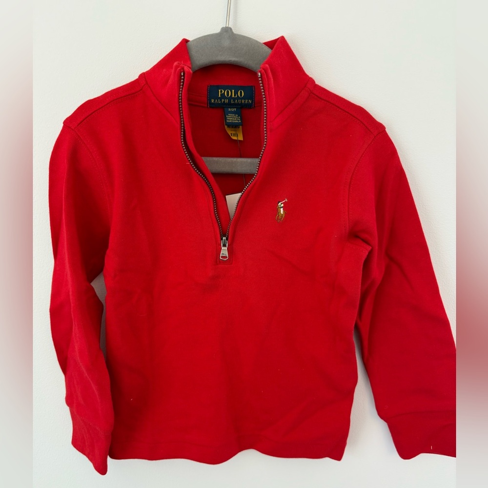 Ralph Lauren Cotton Interlock Quarter-Zip Pullover
